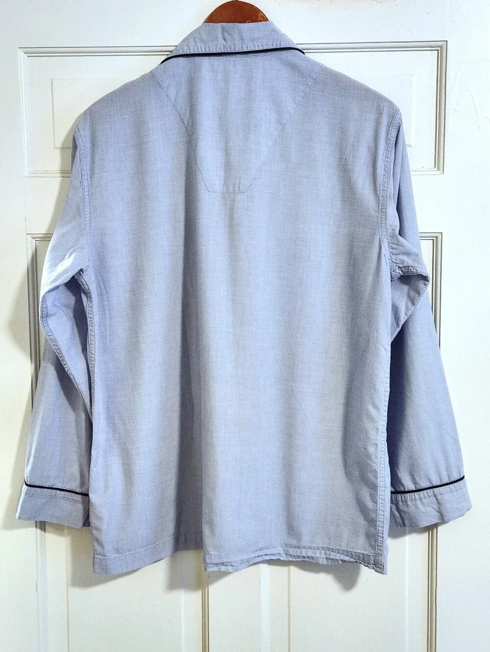 💙Banana Republic💙 - Blue Two-Piece Cotton Pajama PJ Lounge Set w/Navy Piping